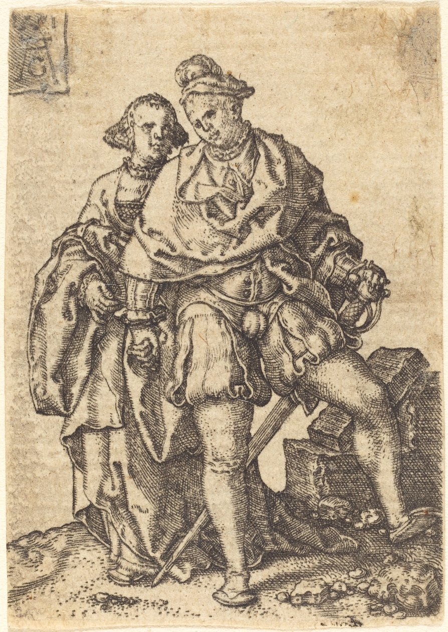 Taneční pár, 1551. od Heinrich Aldegrever