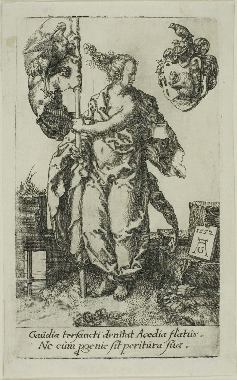Pilnost, z Ctností od Heinrich Aldegrever