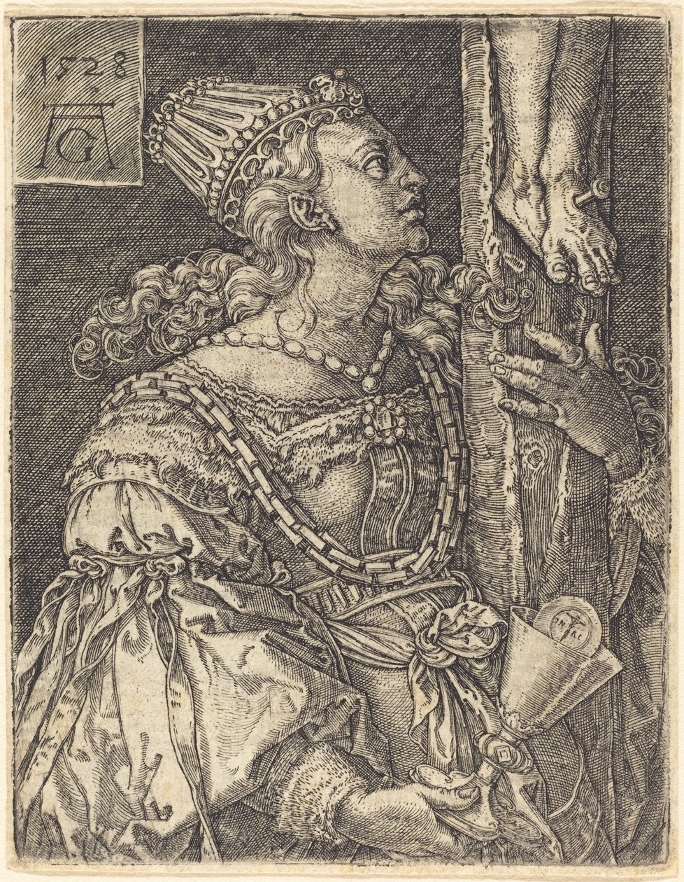 Víra, 1528. od Heinrich Aldegrever
