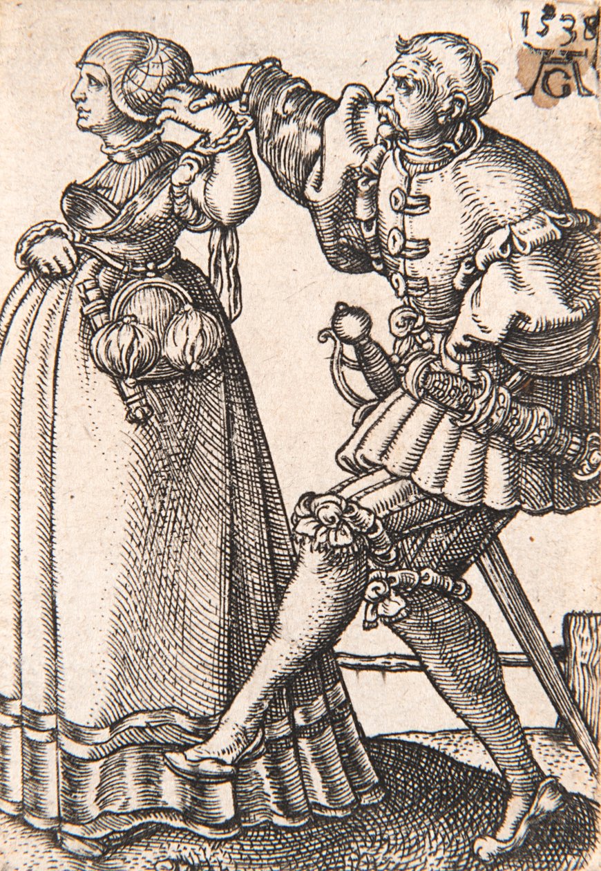 Ze série The Small Wedding Dancers, 1538. od Heinrich Aldegrever