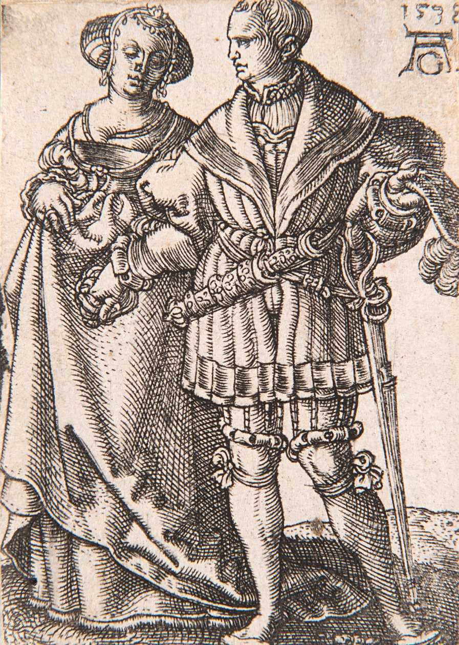 Ze série The Small Wedding Dancers, 1538. od Heinrich Aldegrever