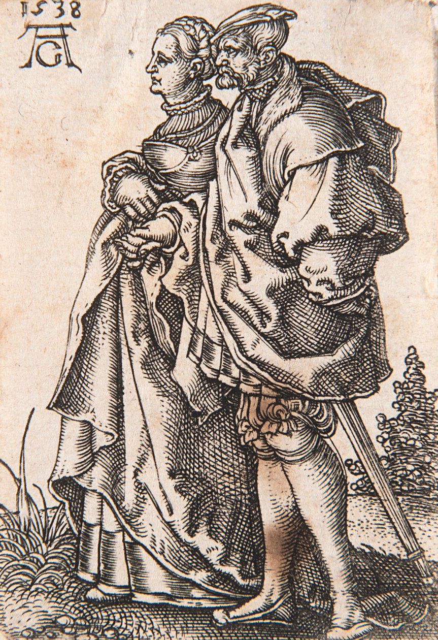 Ze série The Small Wedding Dancers, 1538. od Heinrich Aldegrever