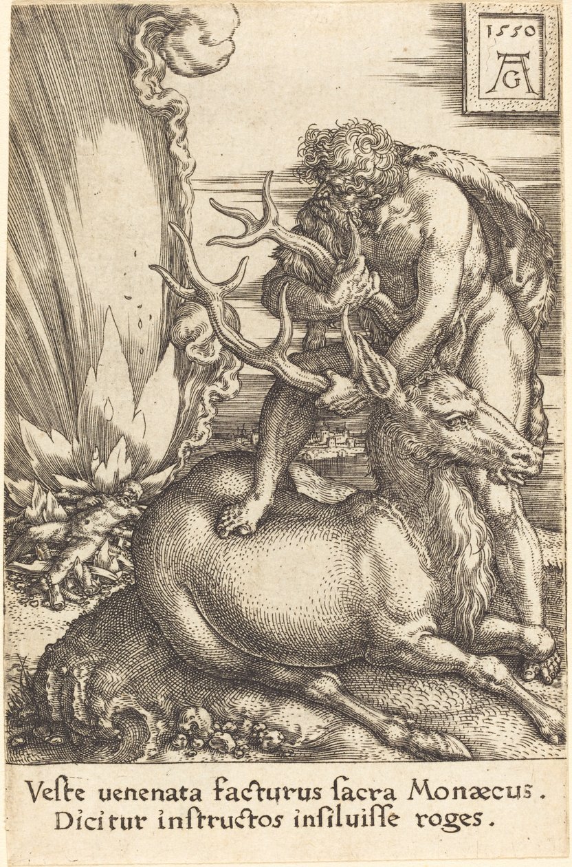Herkules a Hind od Heinrich Aldegrever