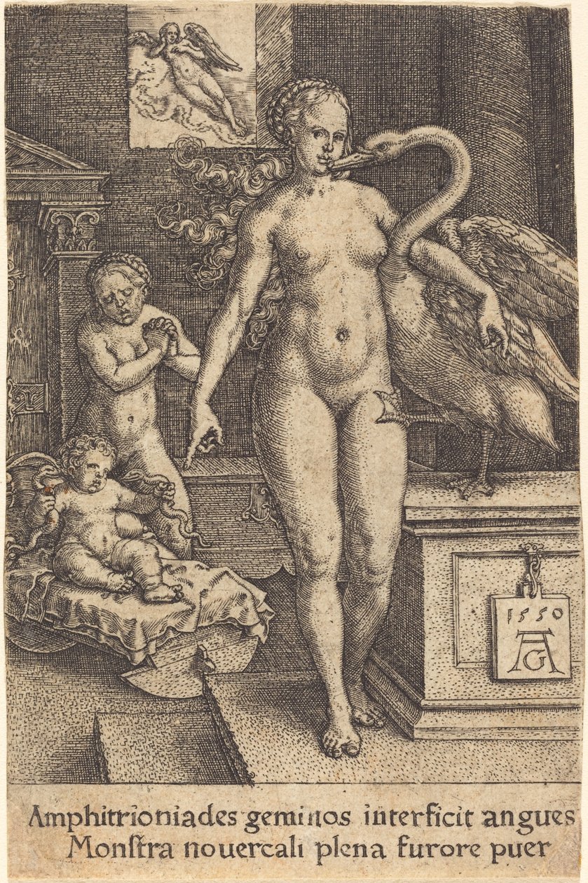 Herkules jako dítě, 1550. od Heinrich Aldegrever