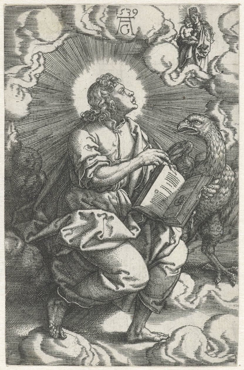 Johannes Čtyři evangelisté (název série) od Heinrich Aldegrever
