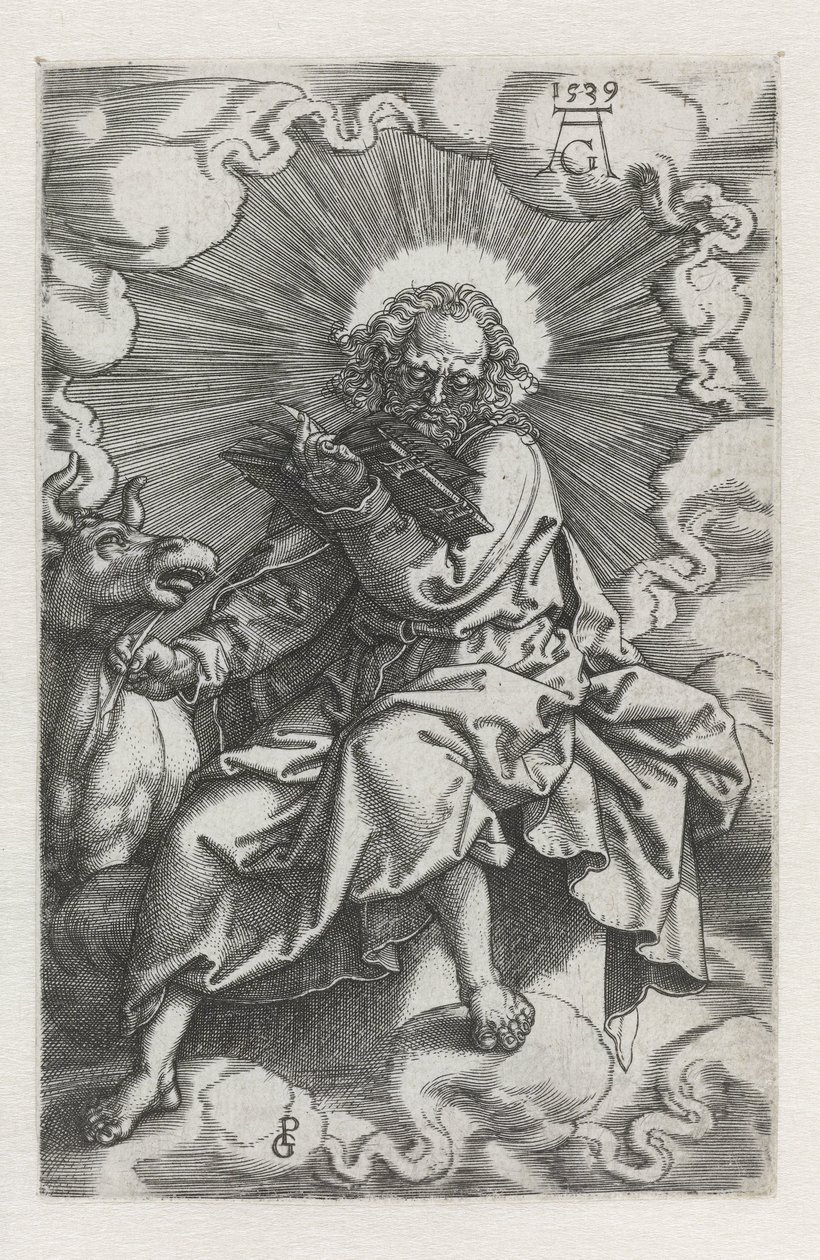 Luke Čtyři evangelisté (název série) od Heinrich Aldegrever