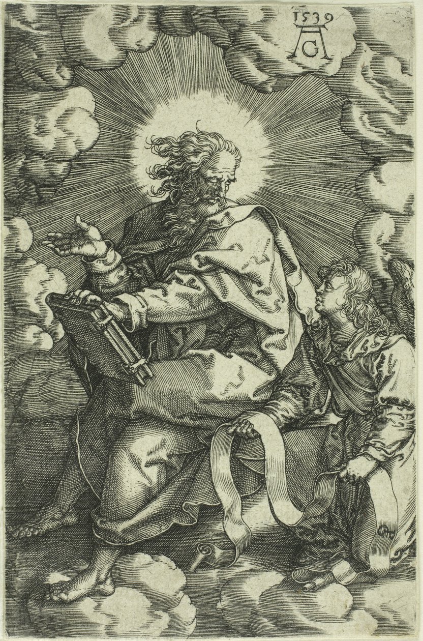 Matouš, ze Čtyř evangelistů, 1539 od Heinrich Aldegrever