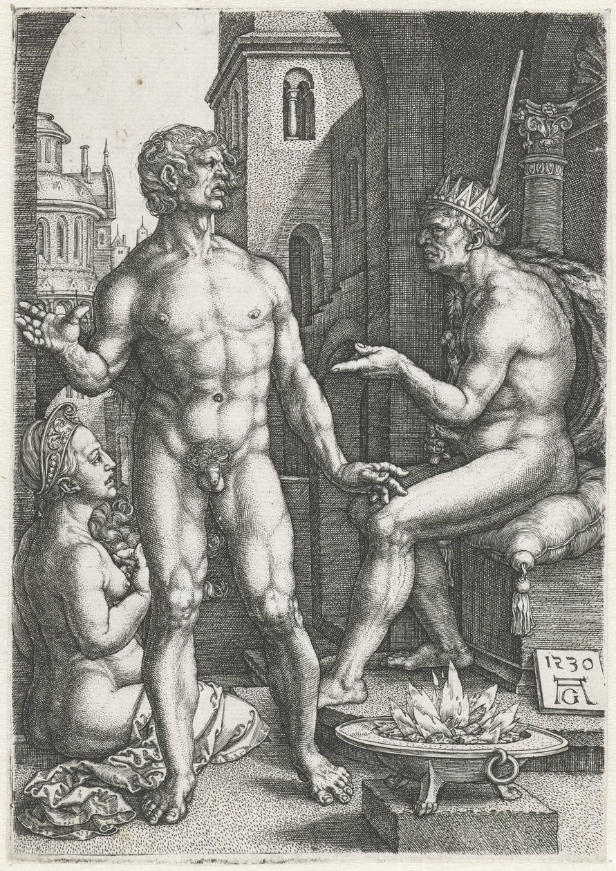 Mucius Scaevola od Heinrich Aldegrever