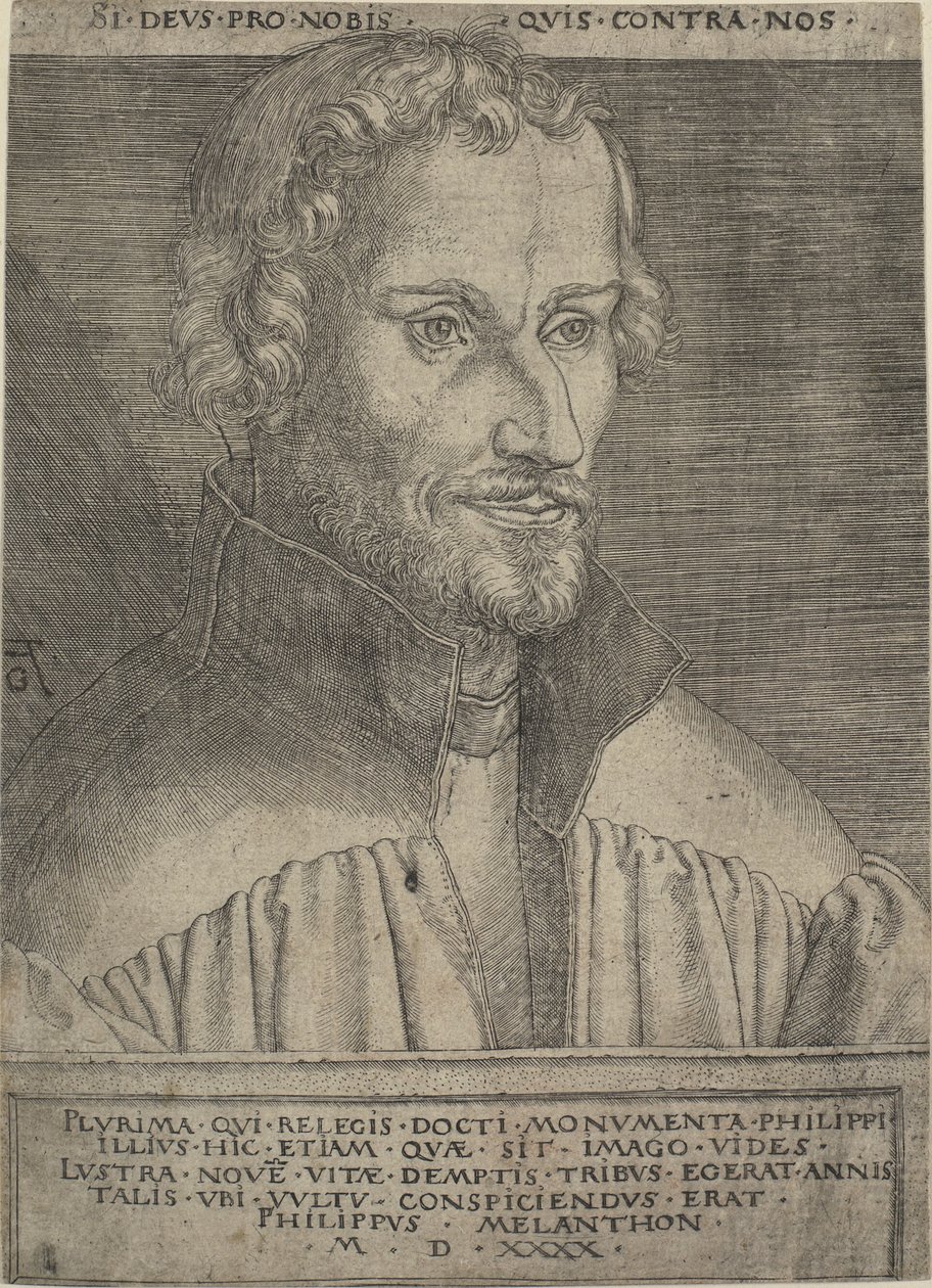 Portrét Philippa Melanchtona od Heinrich Aldegrever