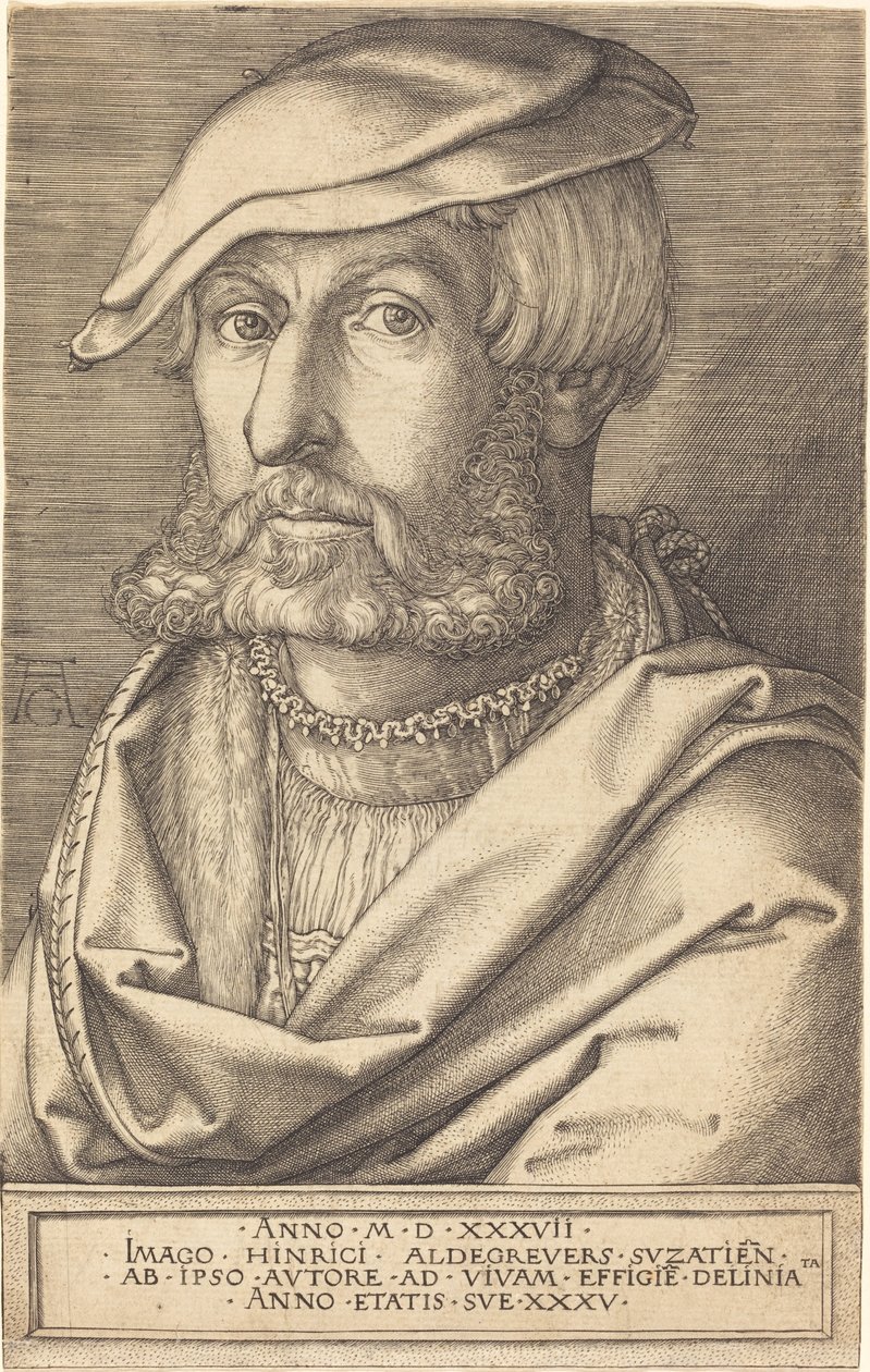 Autoportrét od Heinrich Aldegrever