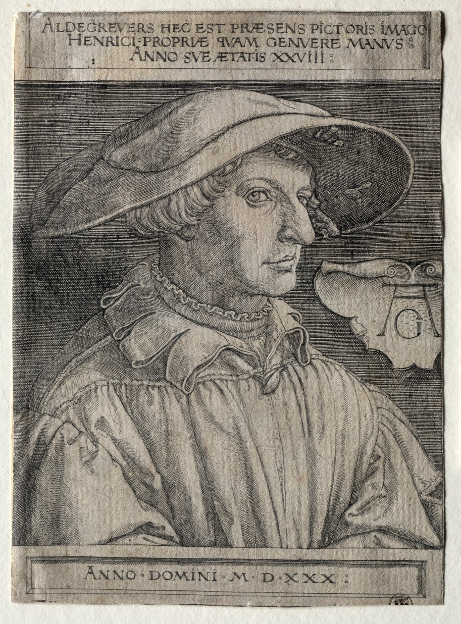 Autoportrét od Heinrich Aldegrever