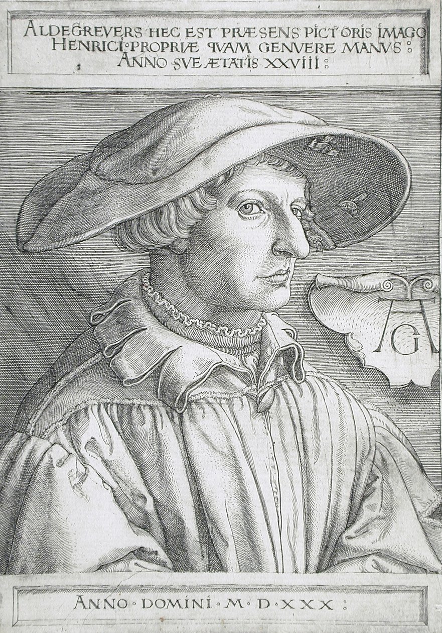 Autoportrét od Heinrich Aldegrever
