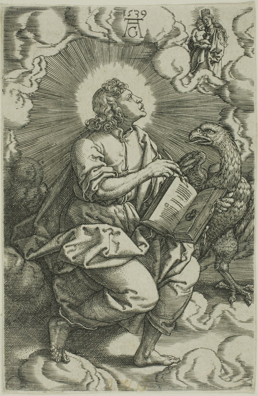 Svatý Jan ze Čtyř evangelistů od Heinrich Aldegrever