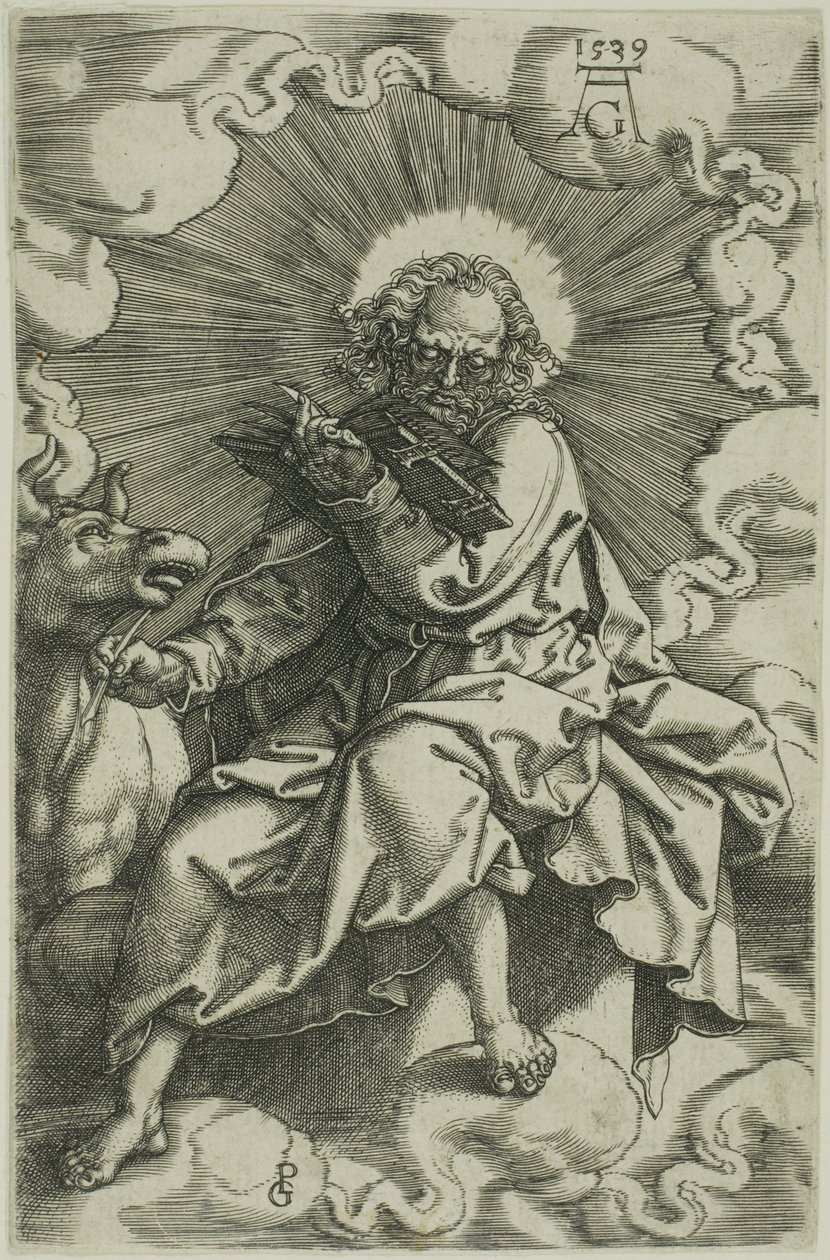 Svatý Lukáš ze Čtyř evangelistů od Heinrich Aldegrever