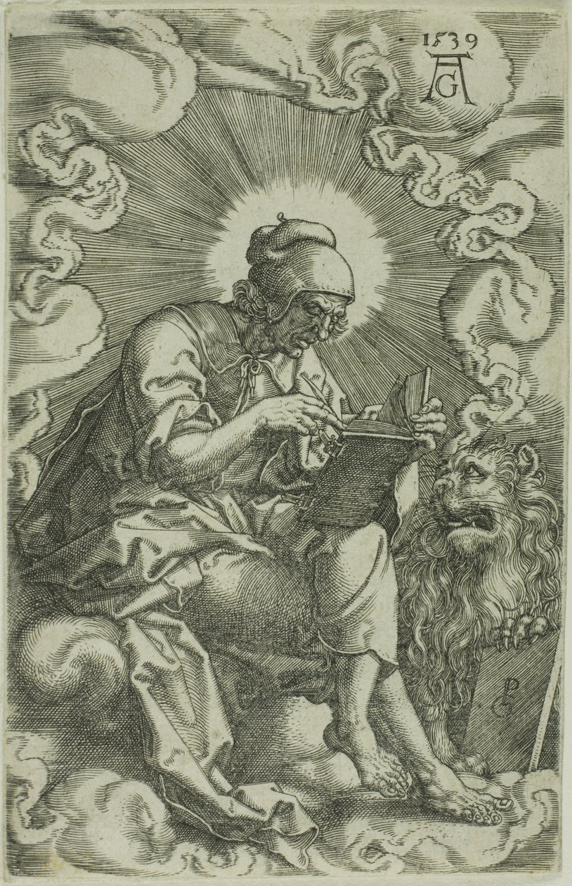 Svatý Marek, ze Čtyř evangelistů od Heinrich Aldegrever