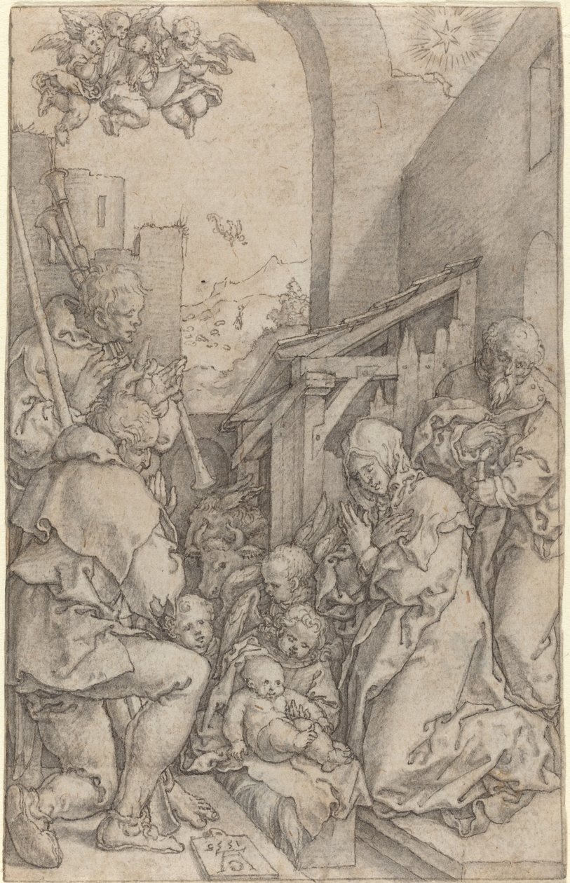 Narození Páně, 1552. od Heinrich Aldegrever