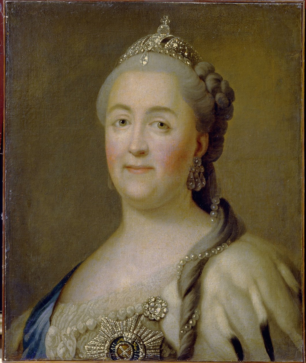 Portrét císařovny Kateřiny II od Heinrich Buchholtz