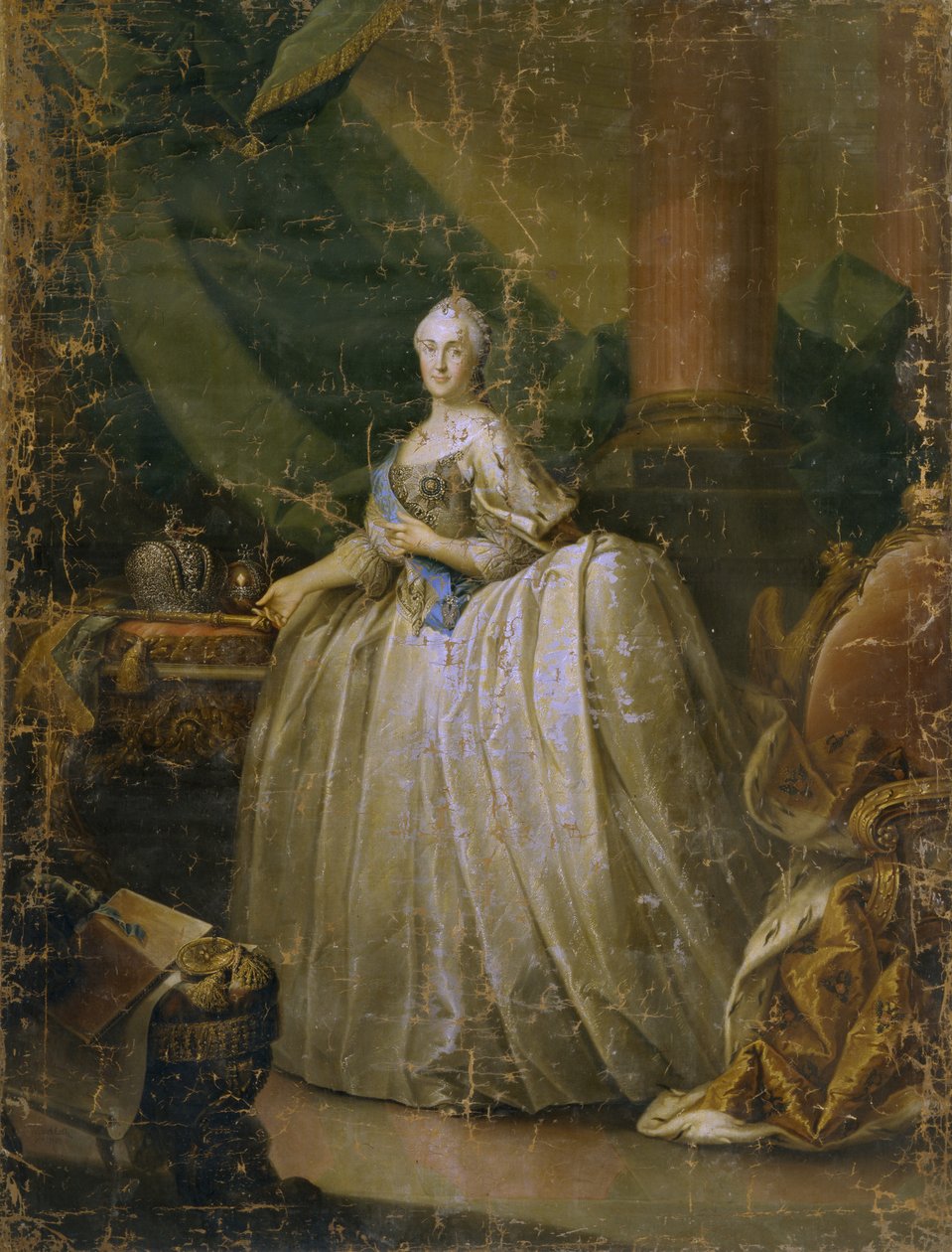 Portrét císařovny Kateřiny II 1729-1796, 1765 od Heinrich Buchholz
