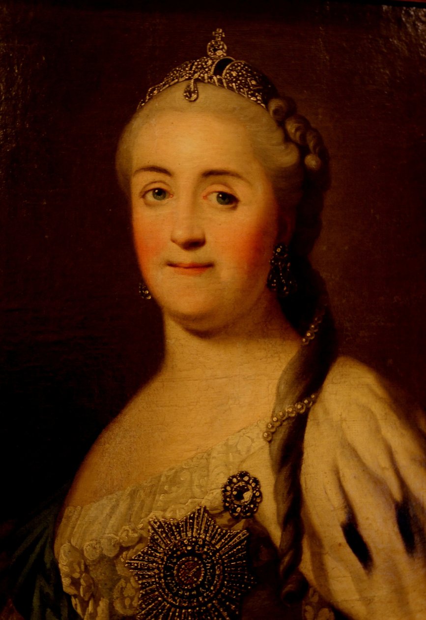 Portrét císařovny Kateřiny II 1729-1796, 70. léta 18. století od Heinrich Buchholz