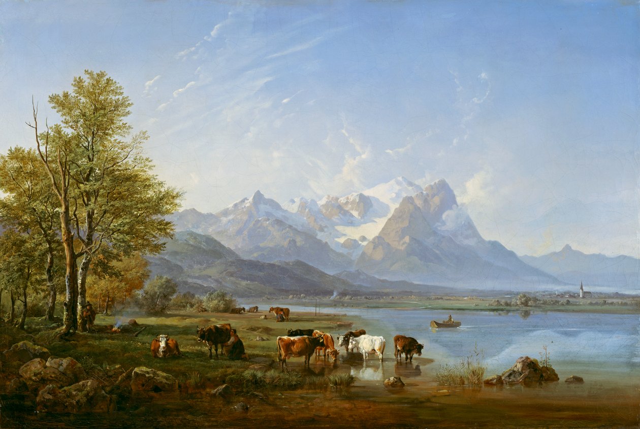 Údolí Garmisch od Heinrich Burkel