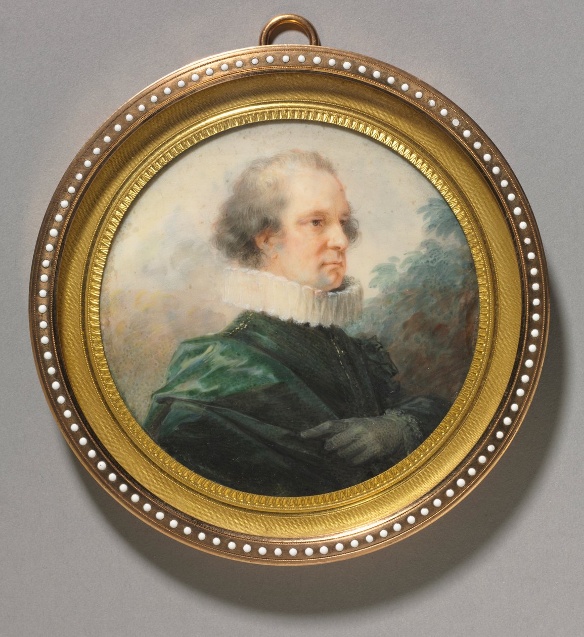 Portrét muže s bílým volánem, c. 1790. od Heinrich Friedrich Füger