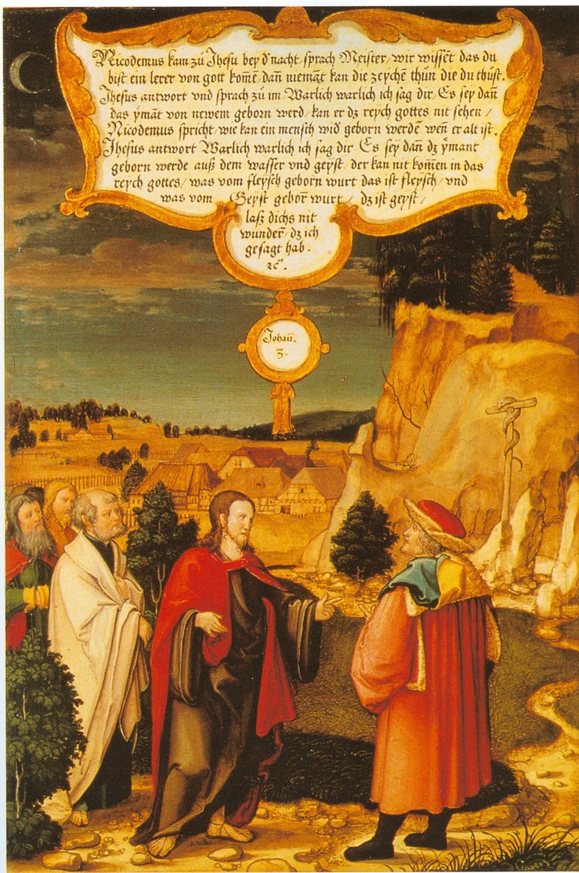 185 Württembersko a Mömpelgard Mömpelgardský oltář Kristus a Nikodém od Heinrich Füllmaurer