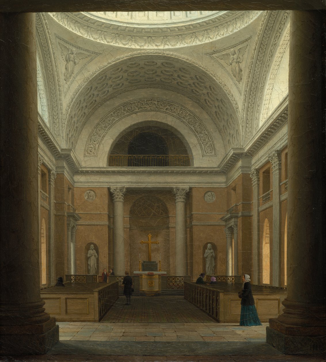 Zámecký kostel Christiansborg, Kodaň od Heinrich Hansen (Danish