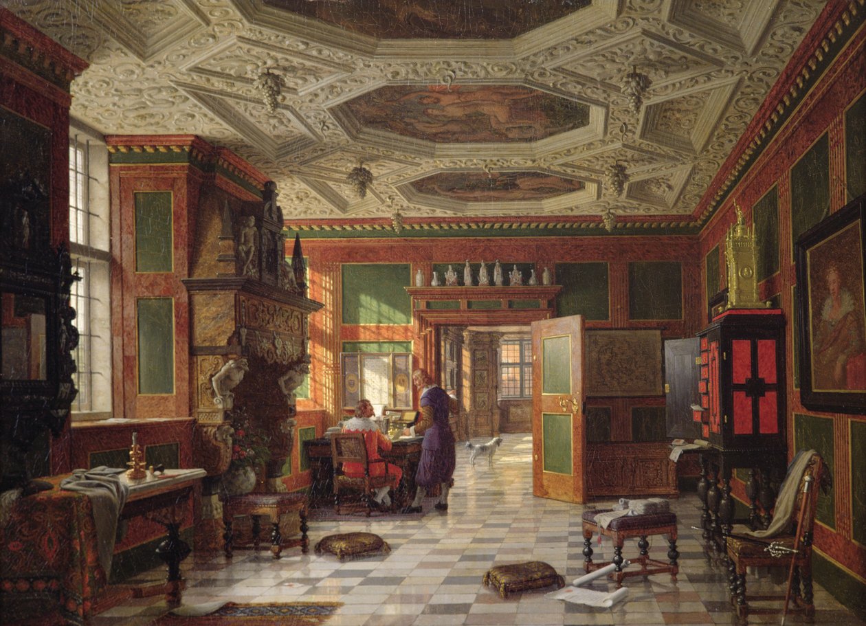 Interiér Rožmberského paláce, Kodaň od Heinrich Hansen