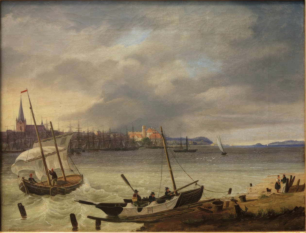 Kiel a Kielský fjord od Heinrich Hintze