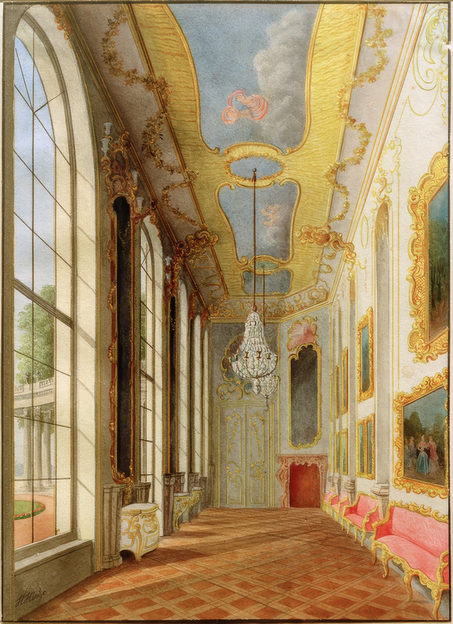Malá galerie v paláci Sanssouci od Heinrich Hintze