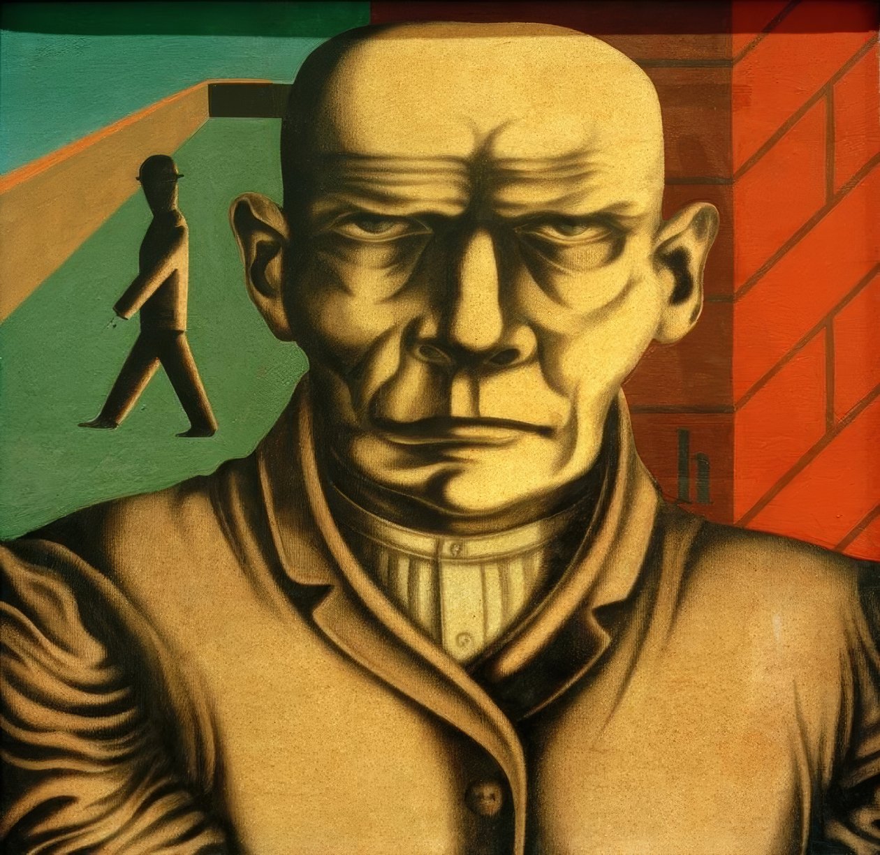 Dělníci od Heinrich Hoerle