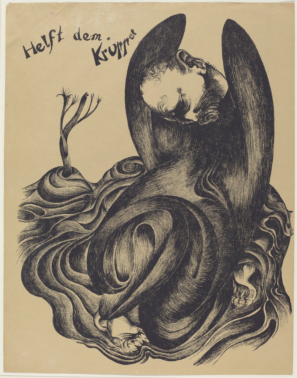 Helft dem Krüppel (Pomozte mrzákům) od Heinrich Hoerle