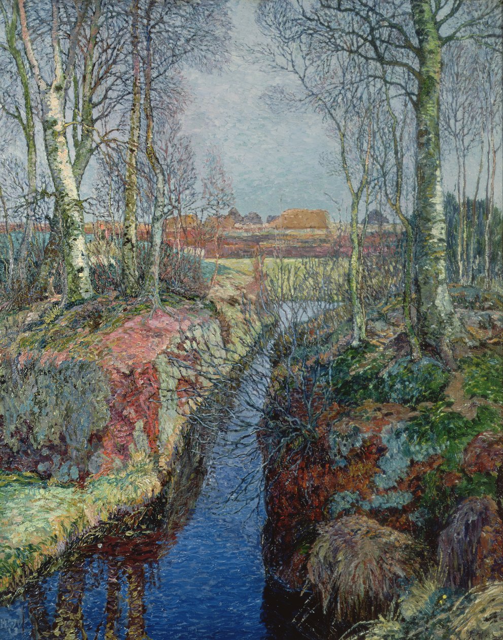 Přítok z řeky Moor od Heinrich Vogeler