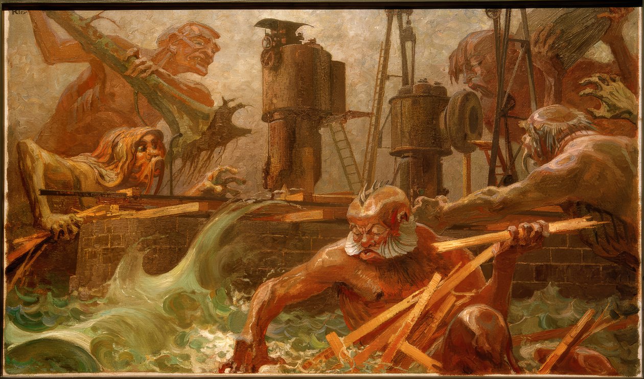 Nenávidět živly od Heinrich Kley