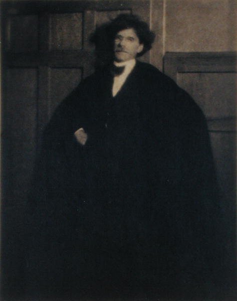 Portrét Alfreda Stieglitze (1864-1946) (černobílá fotografie) od Heinrich Kuhn