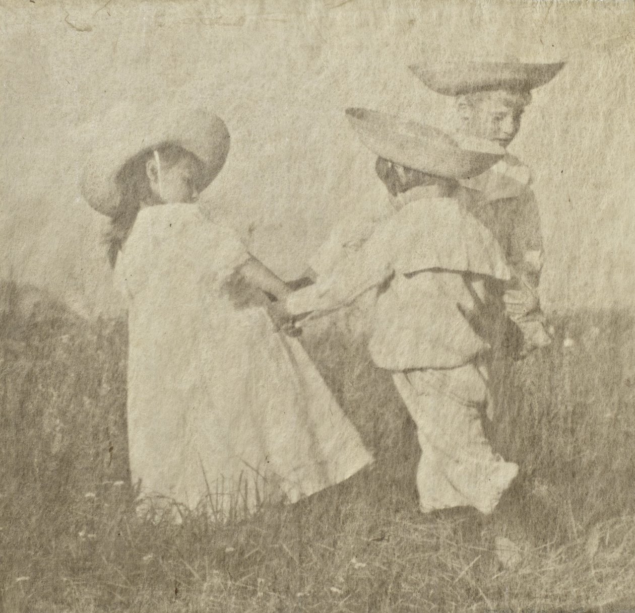 Walther, Edeltrude a Hans Kühn, kolem roku 1905 (platinumpalladium tisk) od Heinrich Kuhn