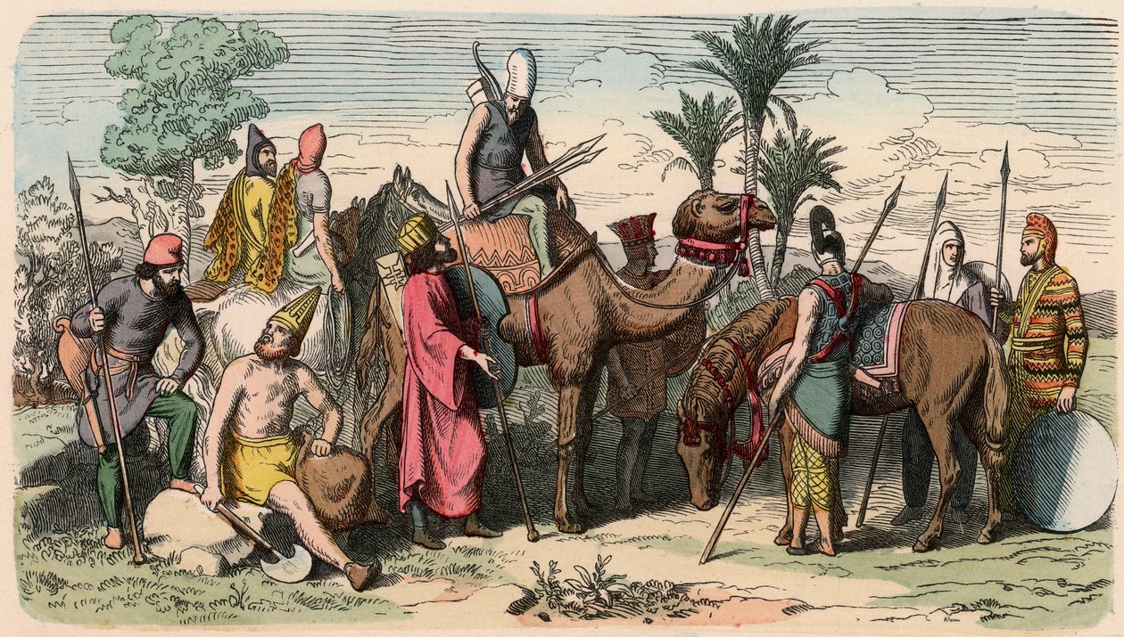 Starý Orient / Peršané: Šaty perské armády od Heinrich Leutemann