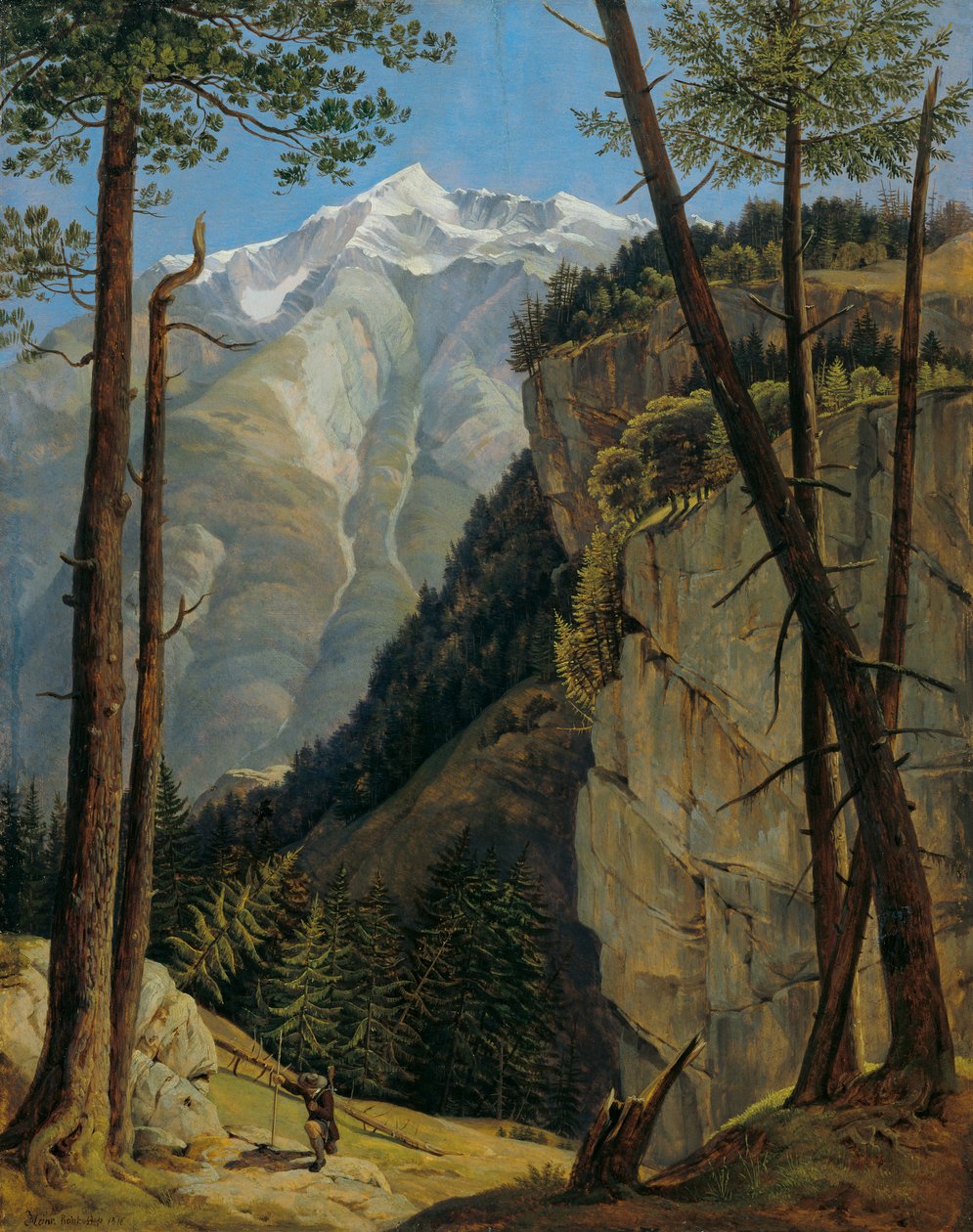 Watzmann z Wimbachtalu od Heinrich Reinhold