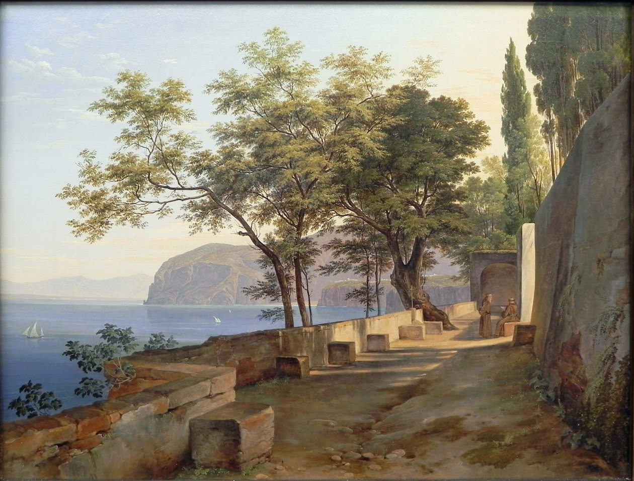 Německy: Terrasse des Kapuzinerklosters in Sorrent Terasa kapucínského převorství v Sorrentu od Heinrich Reinhold