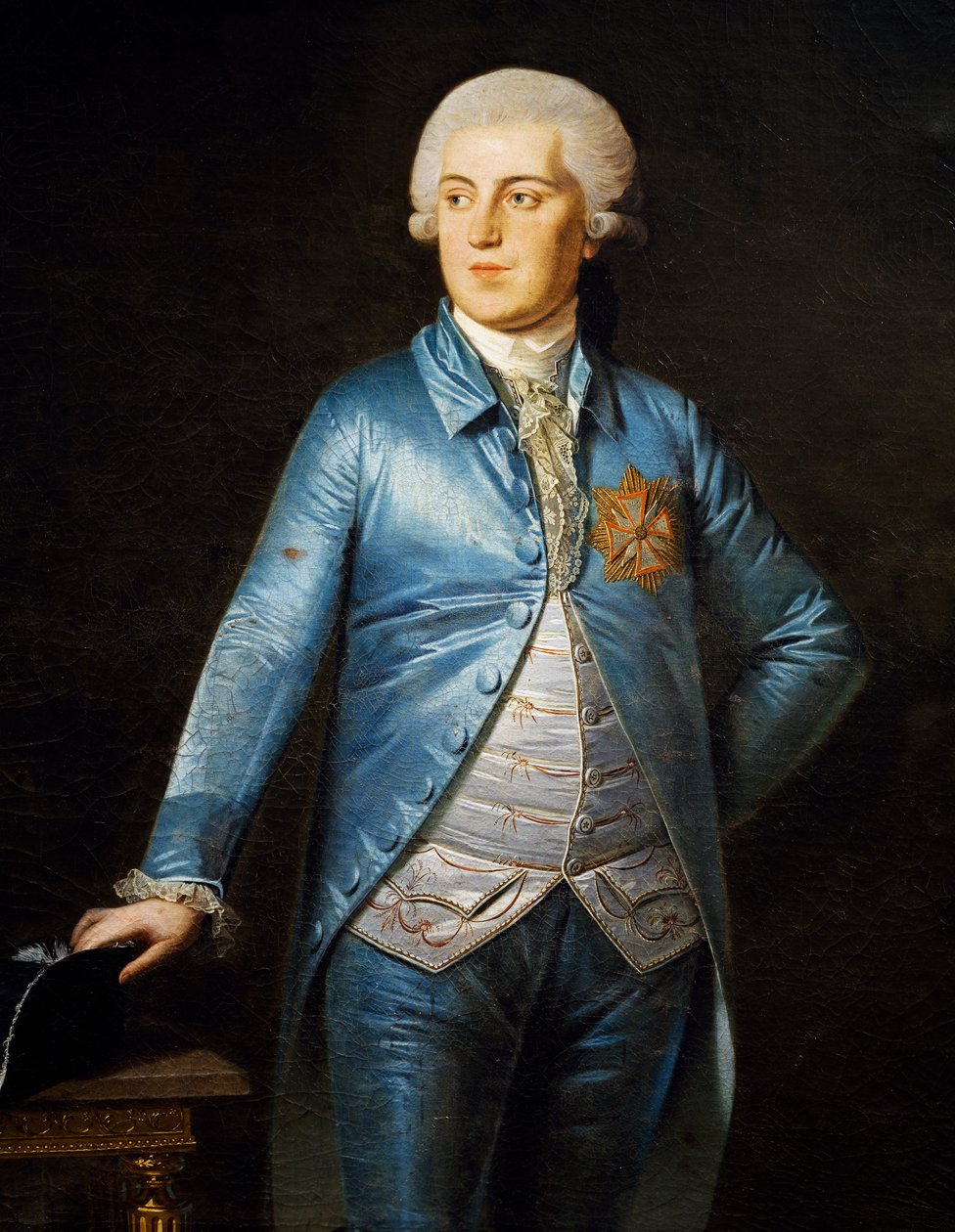 Tanskalaisen Christian VII:n muotokuva (Kööpenhamina od Heinrich Schmidt