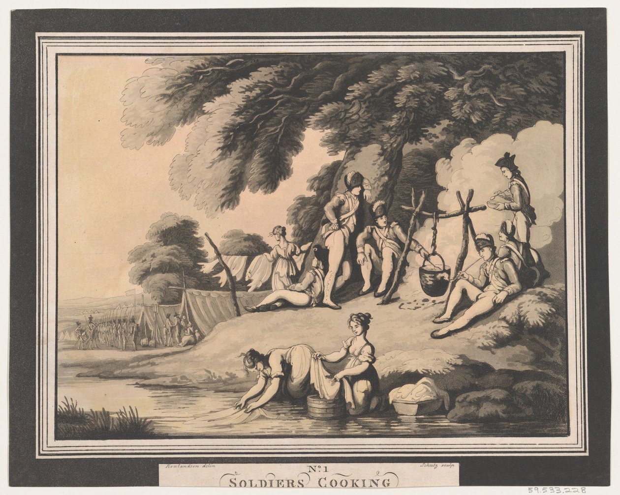 Vojáci vaří, 1. dubna 1798. od Heinrich Schutz