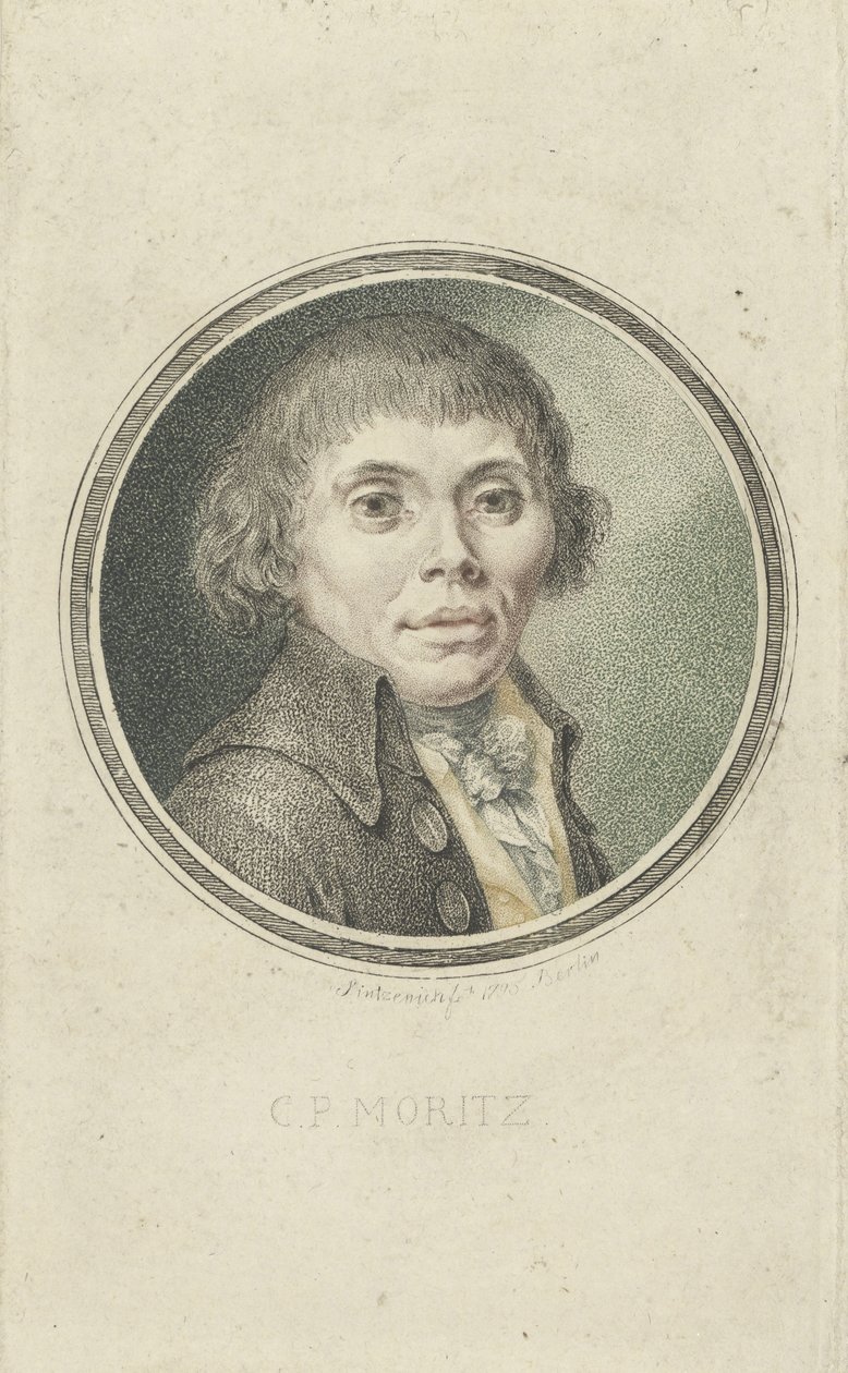 Portrét Karla Philippa Moritze 1756-1793, 1795. od Heinrich Sintzenich