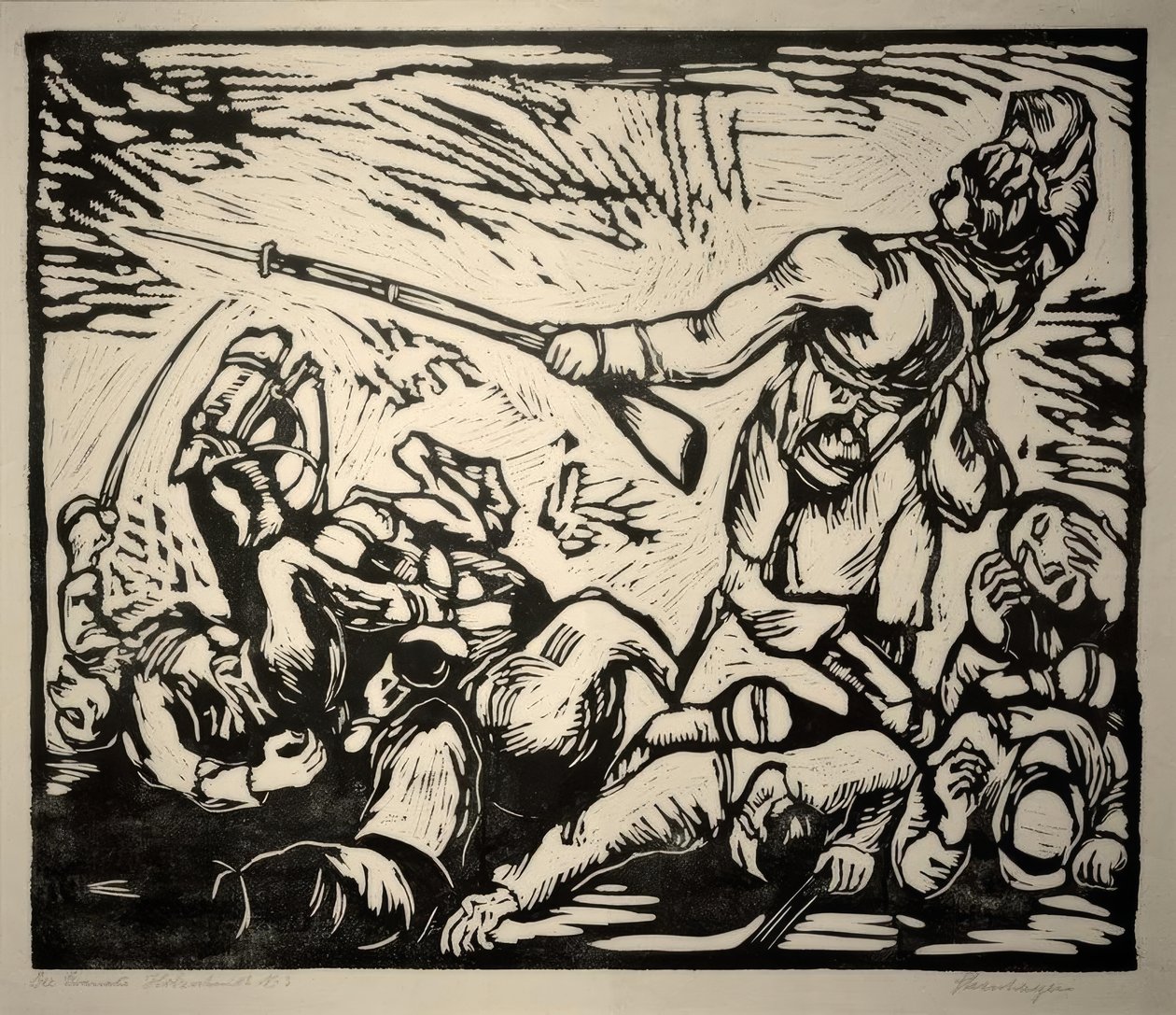 Válečná scéna od Heinrich Steinhagen