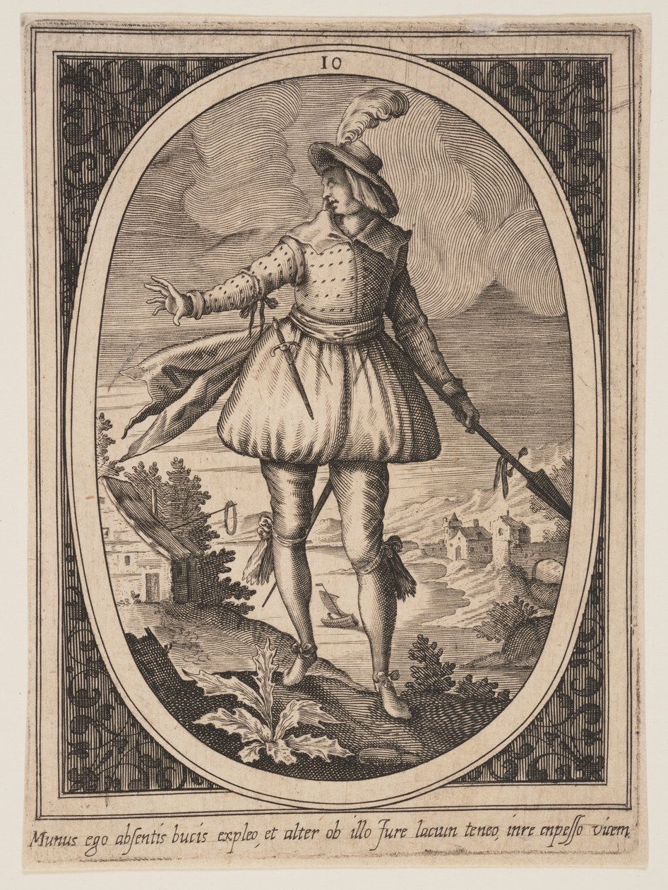 Deska 10 z knihy Vojenské postavy od Heinrich Ulrich