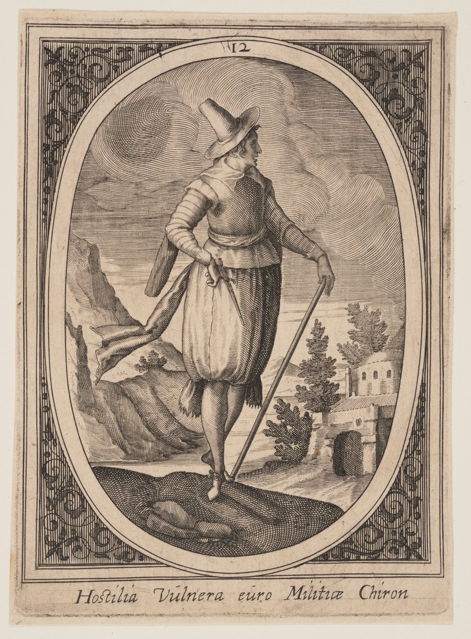 Deska 12 z knihy Vojenské postavy od Heinrich Ulrich