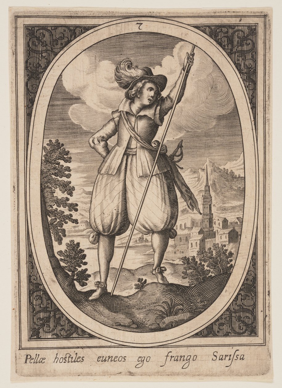 Deska 7 z knihy Vojenské postavy od Heinrich Ulrich