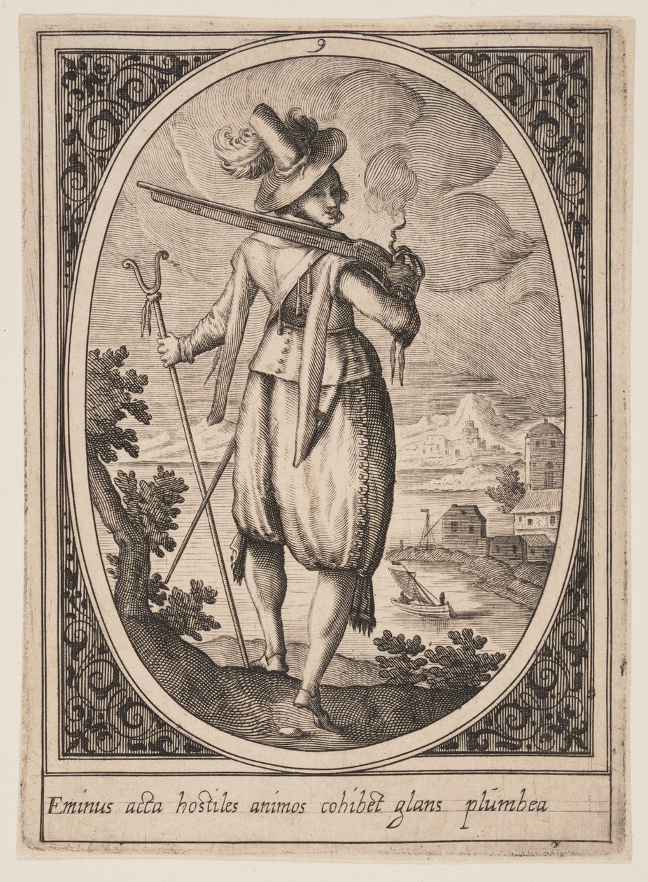 Deska 9 z knihy Vojenské postavy od Heinrich Ulrich