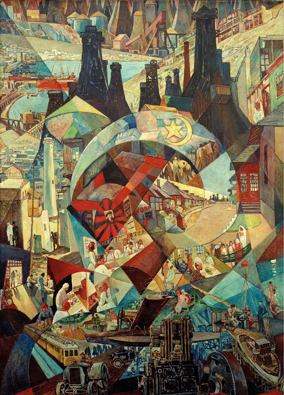 Baku agitační panel, 1927. od Heinrich Vogeler