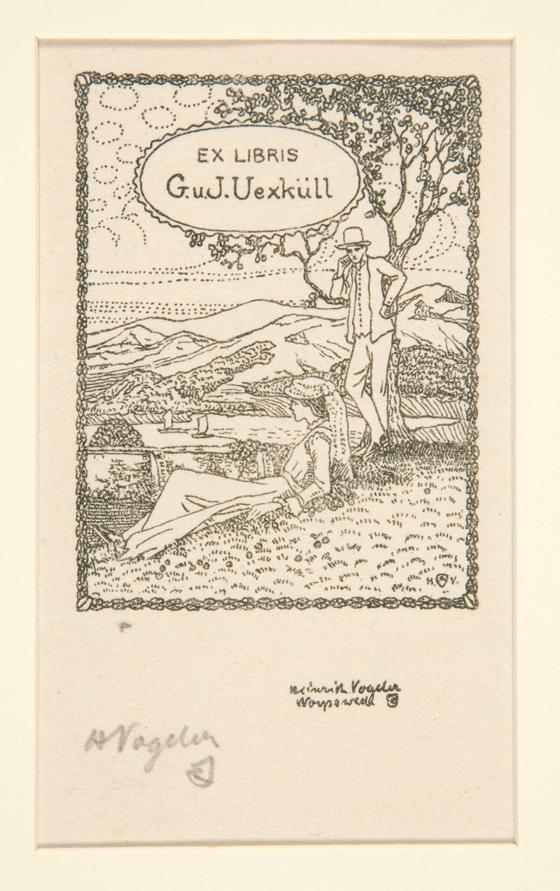 Knihovní desky od Heinrich Vogeler