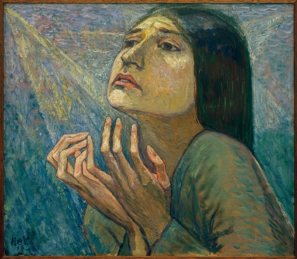 Portrét tanečnice Charlotte Báry od Heinrich Vogeler